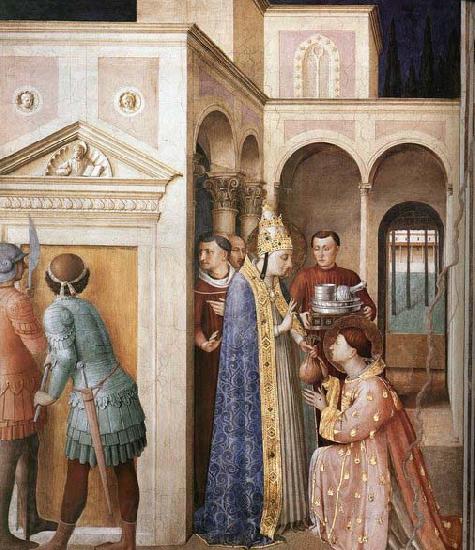 ANGELICO  Fra St Lawrence Receives the Treasures of the Church France oil painting art